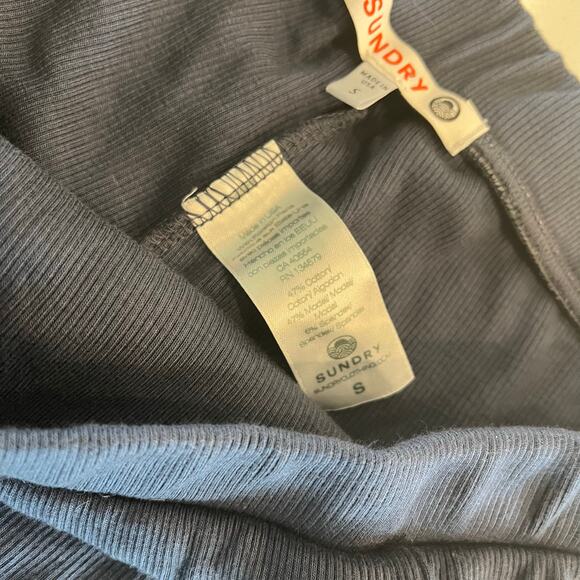 Sundry Ribbed Skort Skirt Navy Size Small - Picture 6 of 9